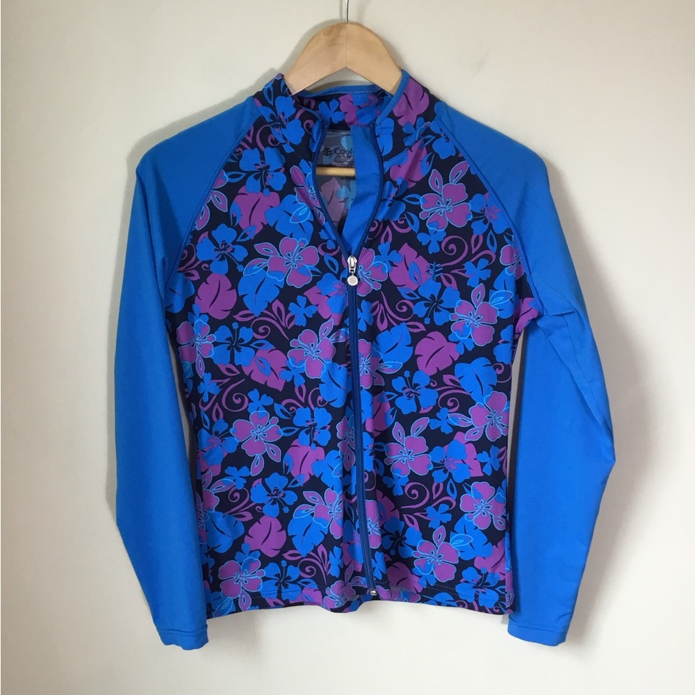 Coolibar Full Zip Long Sleeve Swim Sun protection‎ Shirt